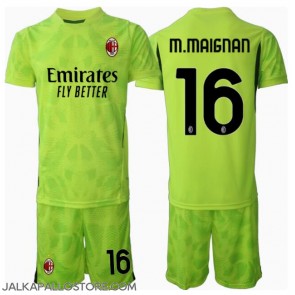 AC Milan Mike Maignan #16 Maalivahti Kolmaspaita Lapsille 2024-25 Lyhythihainen (+ shortsit)